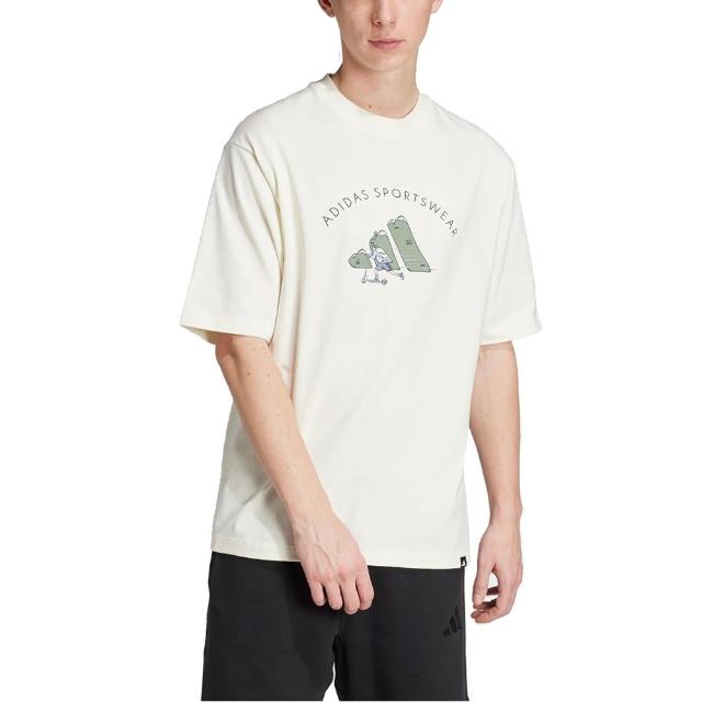 【adidas 愛迪達】ADIDAS 男 M C DOODLE SCT 短袖上衣 - JJ3968