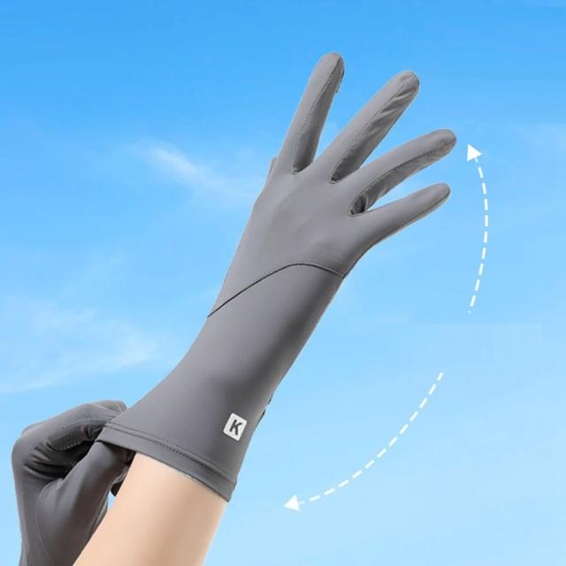 【Porabella】防曬手套 戶外手套 觸屏手套 防曬冰袖 冰感手套 騎車手套 手套 UV Gloves