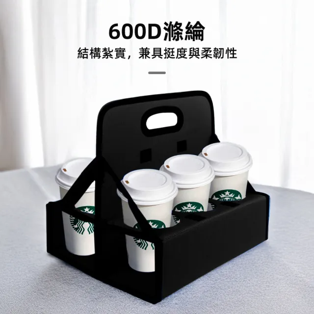 【上手家居】折疊手提飲料提架(飲料杯架/啤酒提籃/咖啡杯架/咖啡杯架)