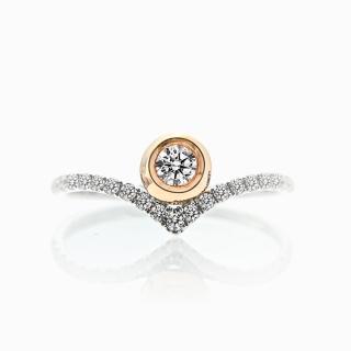 【One&Only Diamond】Days of Wisdom 日數智慧戒 最白D色 14k金 白金 天然鑽石(母親節禮物)
