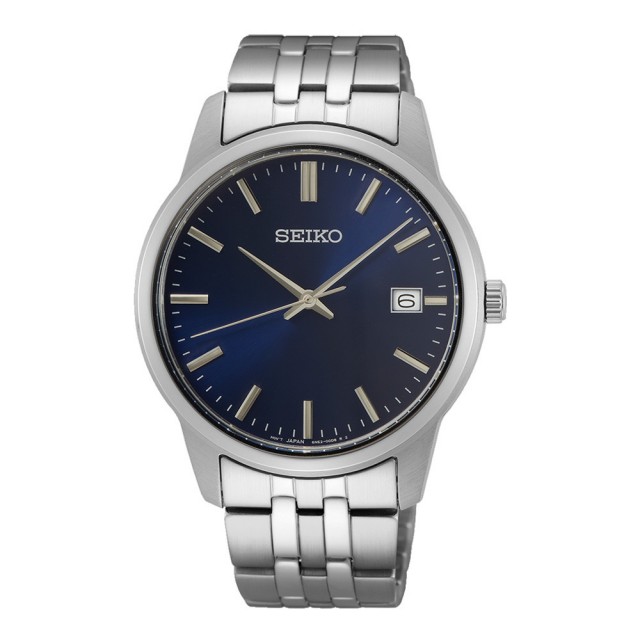 【SEIKO 精工】極致經典時尚腕錶-銀X藍(SUR399P1)