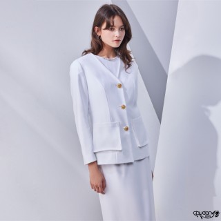 【Chudan 初丹】立體口袋排釦西裝外套