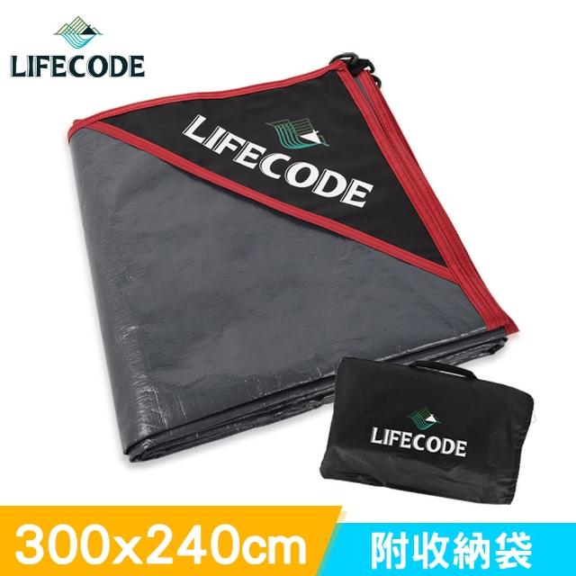 【LIFECODE】加厚防水PE地墊300x240cm