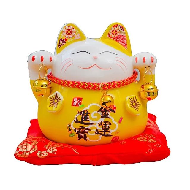 招財貓存錢筒 招財貓擺件 陶瓷存錢筒(創意禮品 開運擺飾 開業禮品 居家裝飾 招財貓 日式 撲滿)