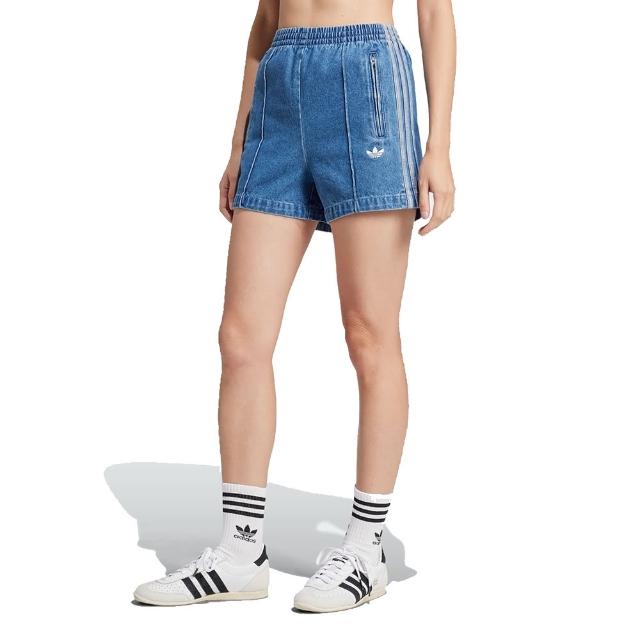 【adidas 愛迪達】女 Firebird Short 牛仔短褲 - JD2562