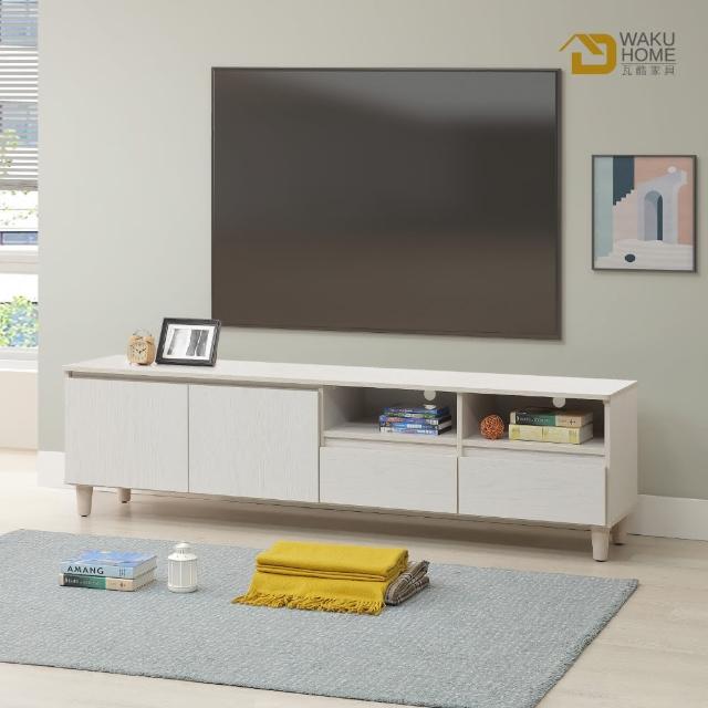 【WAKUHOME 瓦酷家具】Lotso自然日系白榆木6尺電視櫃A014-N102