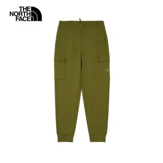 【The North Face 官方旗艦】北面男款綠色舒適透氣彈力褲腰運動休閒長褲｜86Q1PIB