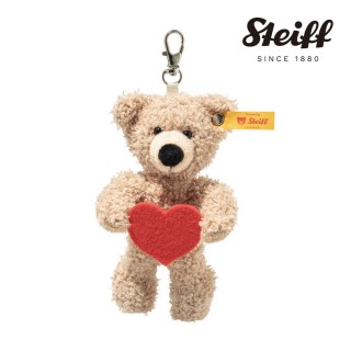 【STEIFF】Pendant Fynn Teddy bear – Love 愛心泰迪熊(經典吊飾 黃標)