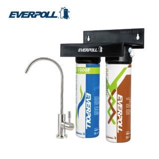 【EVERPOLL】經典複合淨水器+不銹鋼單冷龍頭(DCP-3000HA+AE-200)