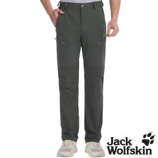 【Jack wolfskin 飛狼】男 純植萃防蚊 拼接多口袋休閒長褲(棕)