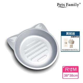 【Pets Family】酷涼鋁製貓盆床-M 買就送摺疊購物袋(寵物降溫神 夏天寵物窩 貓窩 狗窩)