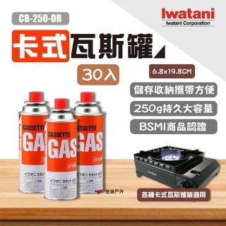 【Iwatani 巖谷】卡式瓦斯罐 CB-250-OR 250g 30入(悠遊戶外)
