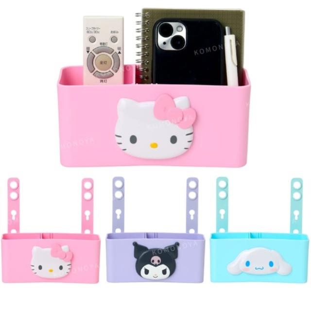 【小禮堂】Sanrio 三麗鷗 塑膠車用收納籃 大臉款 Kitty 大耳狗 酷洛米(平輸品)