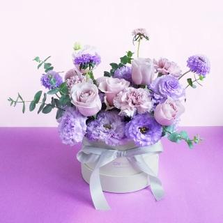 【CNFlower 西恩】母親節限定 花開紫漫 鮮花禮盒(鮮花/驚喜/祝福)