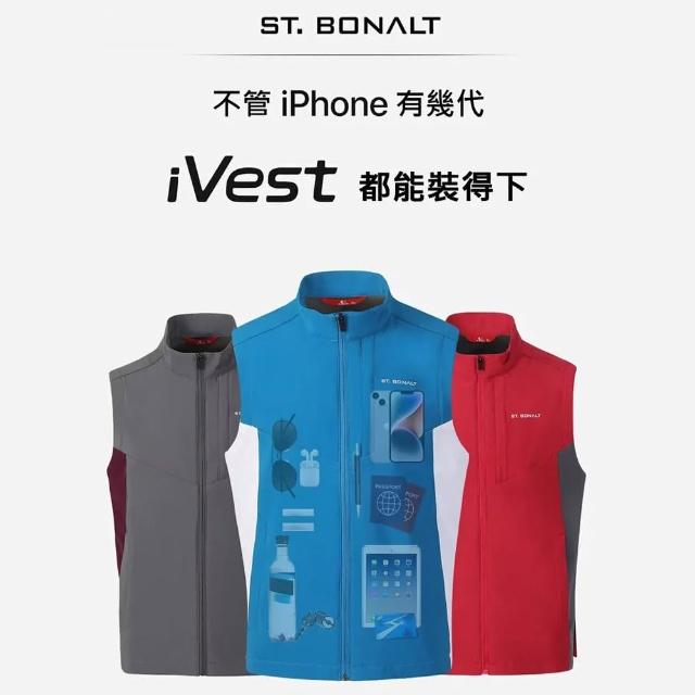【St.Bonalt 聖伯納】Soft Shell 商務軟殼多口袋智慧背心｜男款 SM0036(抓絨 防風 保暖 多口袋 背心 成人)