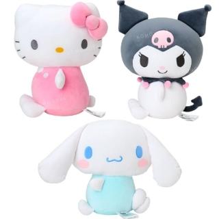 【小禮堂】Sanrio 三麗鷗 絨毛玩偶安全帶靠墊 側坐款 Kitty 大耳狗 酷洛米(平輸品)