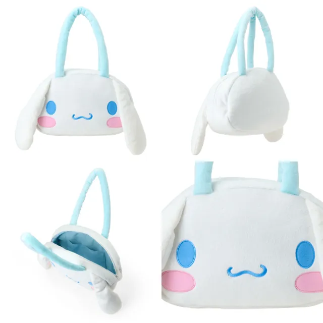 【小禮堂】雙11 Sanrio 三麗鷗 絨毛造型大側背包 大臉 2025新生活 Kitty 美樂蒂 大耳狗 酷洛米( 