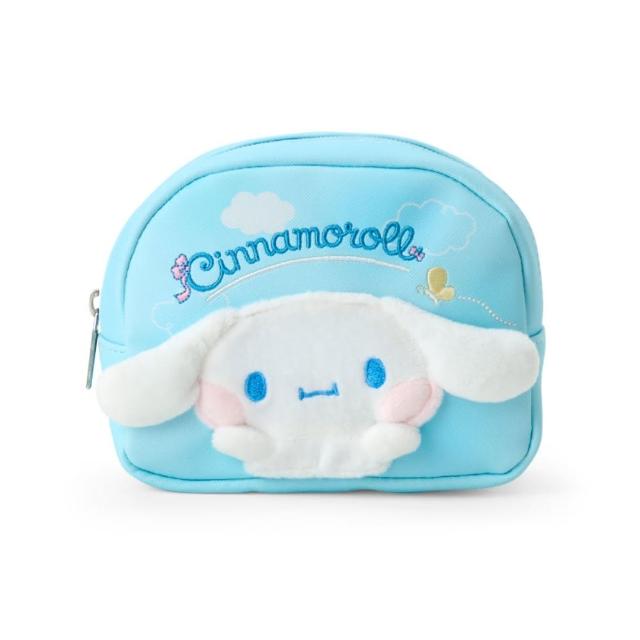 【小禮堂】母親節禮物 Sanrio 三麗鷗 大耳狗 皮質拉鍊化妝包 軟綿綿臉頰(平輸品)