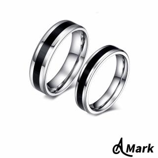 【A MARK】鈦鋼戒指 情侶對戒/高階感極簡單圈黑釉設計316L鈦鋼戒指 情侶對戒(2款任選)