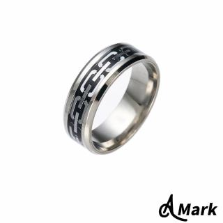 【A MARK】鈦鋼戒指 鍊條戒指/個性潮流鍊條造型設計316L鈦鋼戒指(鋼色)