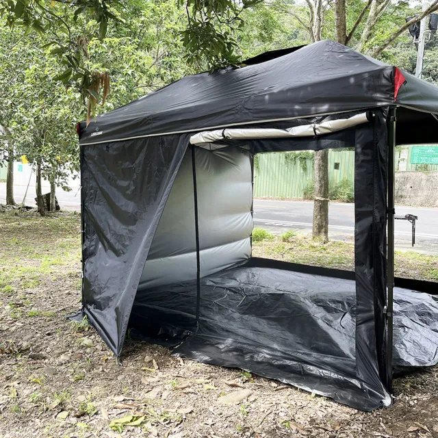 【LIFECODE】客廳帳配件-雙層紗網圍布-中間有拉鍊-多色可選(4入)