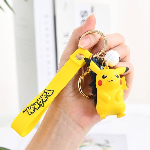 【POKEMON 精靈寶可夢】PVC材質3D立體可愛造型鑰匙扣鑰匙圈-多款可選(平輸品)