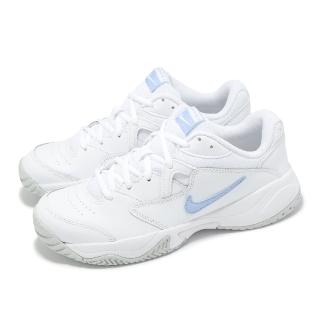 【NIKE 耐吉】網球鞋 Wmns Court Lite 2 女鞋 白 藍 氣墊 回彈 運動鞋(AR8838-112)