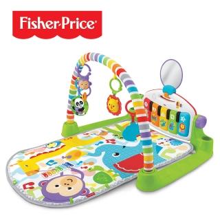 【Fisher price 費雪】可愛動物鋼琴健身器/健力架/健身架/遊戲地墊(彩色)