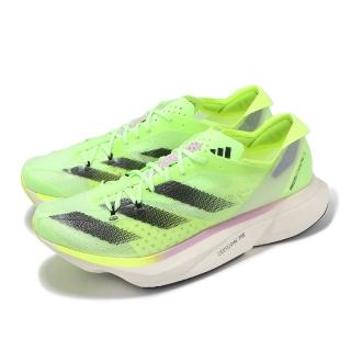 【adidas 愛迪達】競速跑鞋 Adizero Adios Pro 3 M 男鞋 綠 黑 緩震 回彈 運動鞋(IG6445)