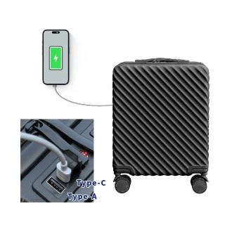 【路比達】拉桿加寬18吋輕巧旅行箱(登機箱 手提行李箱 杯架置物 拉桿加寬)
