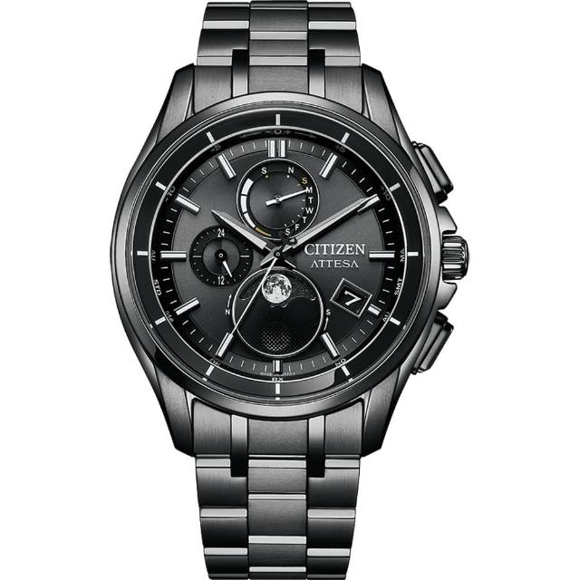 【CITIZEN 星辰】GENTS系列 光動能全球電波月相腕錶/41.5mm(BY1006-62E)