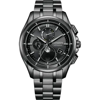 【CITIZEN 星辰】GENTS 韋禮安配戴款 光動能全球電波月相腕錶/41.5mm(BY1006-62E)
