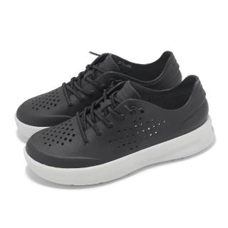 【Crocs】休閒鞋 Inmotion Pacer W 女鞋 舒樂繫帶鞋 黑 大氣灰 洞洞鞋 卡駱馳(2108320OC)