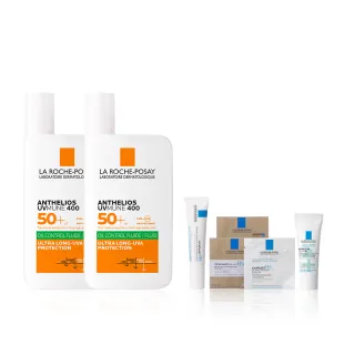 【理膚寶水】最強控油防曬雙入組★安得利控油防曬液 50ml_E(防水防汗)