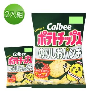 【Calbee 卡樂比】卡樂先生海苔鹽風味洋芋片58gx2入/組