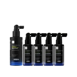 【L’OREAL 巴黎萊雅PRO】絲芮雅黑鑽石逆齡精粹 90ml(全新升級★小黑瓶頭皮精華/養髮/健髮/白髮困擾適用)