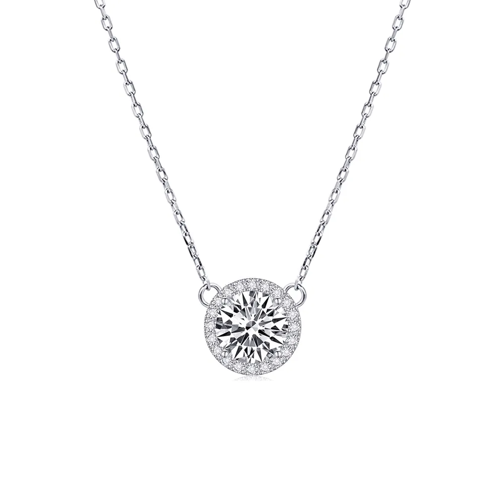 【Luster】年貨節!經典 50分 D/VS   培育鑽 鑽石項鍊(禮物傳遞摯愛閃耀永恆)