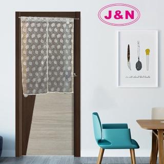 【J&N】朵莉蕾絲雙開式長門簾90125(白)