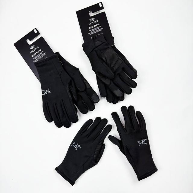 【Arcteryx 始祖鳥】高檔貨 始祖鳥 觸控手套 滑雪手套 機車手套 內刷毛 Arcteryx 掌心山羊皮(1460 BW2)