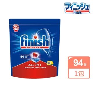 【日本Finish】MUSE洗碗機專用洗碗錠 紅球強效94錠裝-檸檬香(全效合一/平行輸入)
