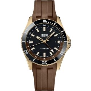 【MIDO 美度】Ocean Star M026.629.37.291.00 海洋之星 GMT 200米潛水機械錶-44mm(M0266293729100)