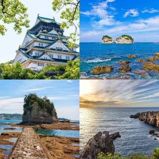 【吉航旅遊】精緻假期~關西南紀巡禮和歌山城千疊敷三段壁超萌貓咪電車環球影城溫泉美食五日-長榮航空
