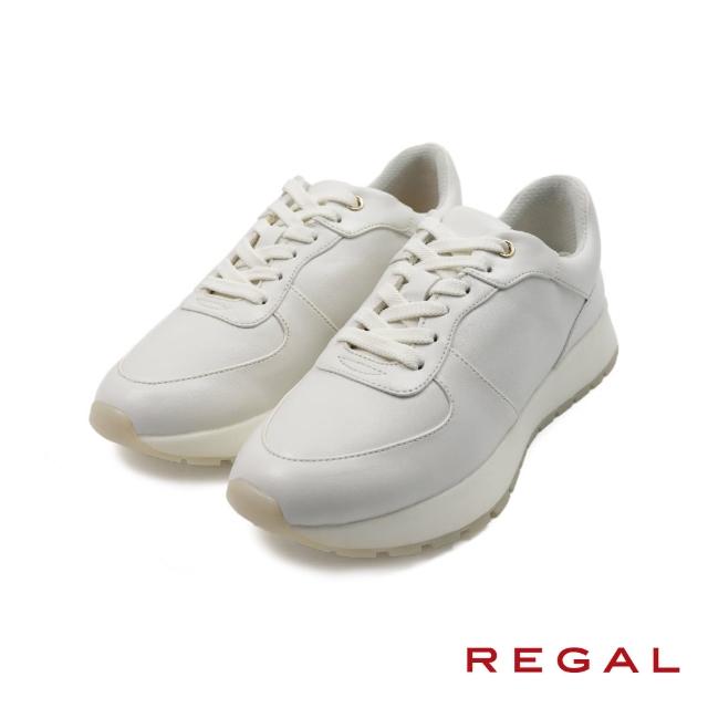 【REGAL】日本氣墊止滑綁帶休閒鞋 白色(BF03-WH)