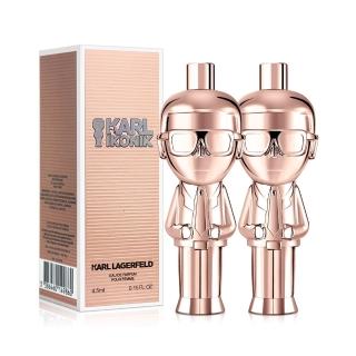 【KARL LAGERFELD 卡爾】組合-時尚大帝流光金女性淡香精小香4.5mlX2入(專櫃公司貨)