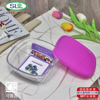 【SL】方型玻璃保鮮盒 大 650ml R-1600-1 臺灣製