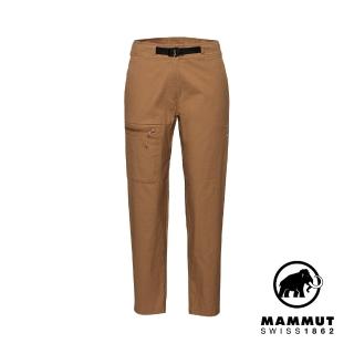 【Mammut 長毛象官方直營】Tamaro Pants Women 休閒機能棉麻長褲 黏土棕 女款 #1022-02570