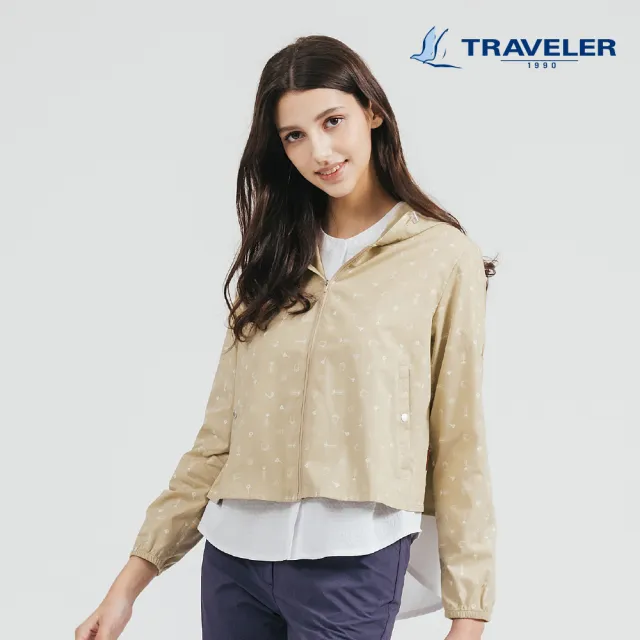 【TRAVELER 旅行者】女款涼感吸排抗UV外套|251TR215(涼感/吸排/抗UV/帽子馬尾)