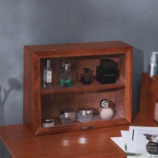 【樂嫚妮】復古實木收納展示櫃/大號(展示櫃、收納櫃、復古置物櫃)