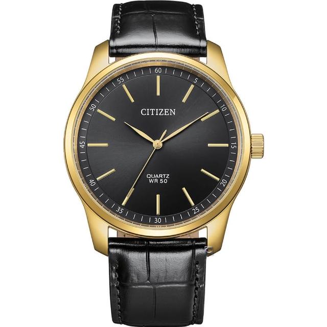 【CITIZEN 星辰】簡約三針石英腕錶-42mm(BH5002-02E)