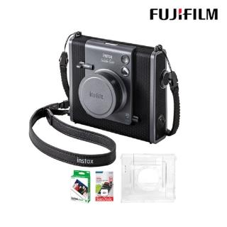 【FUJIFILM 富士】Instax WIDE EVO 混合式數位拍立得相機 原廠公司貨(水晶殼10張底片64G記憶卡超值組)
